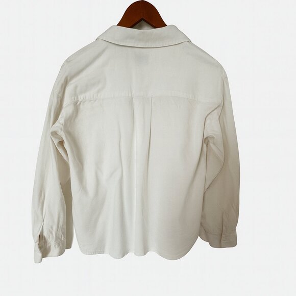 Frank and Oak Linen Blend Button-Down Blouse – Size Small - Picture 3 of 5